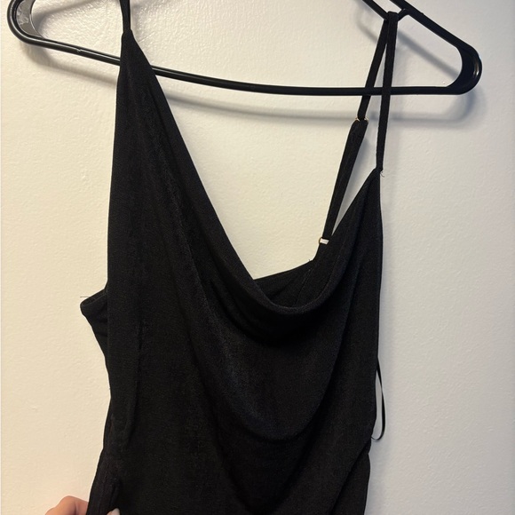 JLUXLABEL Black Cowl Neck Sleeveless Maxi Dress - Picture 3 of 10